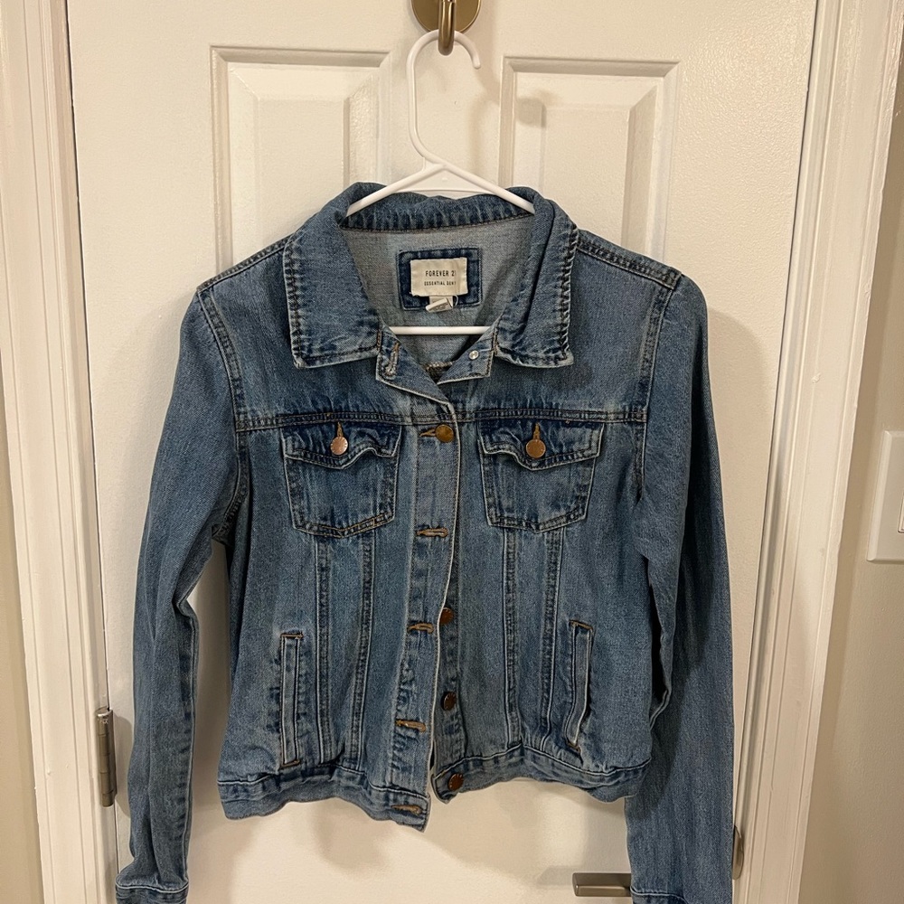 Forever 21 Blue Jean Jacket Classic